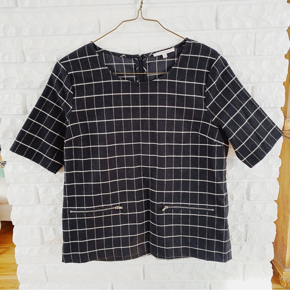 41 Hawthorne Plaid Top